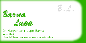 barna lupp business card